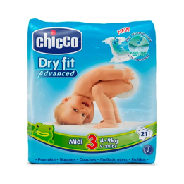 Chicco Airy Midi Pañal 4-9kg Talla 2 21U | HogarLider