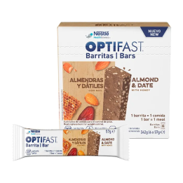 Optifast 6 Barritas Almendras y Dátiles con Miel | HogarLider