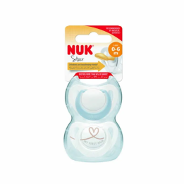 Nuk Star Chupete Latex 0-6 Meses 2 Unidades | HogarLider