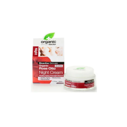 Dr Organic Rose Otto Crema Hidratante Noche 50ml | HogarLider