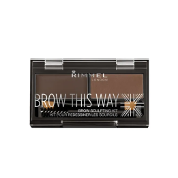 Rimmel Kit Sourcils Brow this way 003 Dark Brown | HogarLider