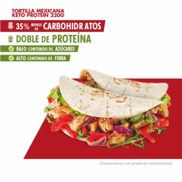 Keto Protein Tortillas Mexicanas 8x40g | HogarLider