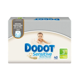 Dodot Sensitive Recién Nacido T-3 40 Unidades | HogarLider