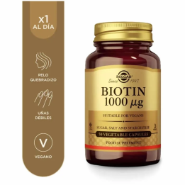 Solgar Biotina 1000 µg 50 Caps | HogarLider