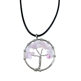 Colgante Árbol de la Vida - Cuarzo Rosa | HogarLider