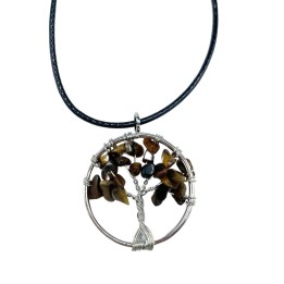 Colgante Árbol de la Vida - Ojo de Tigre | HogarLider