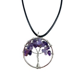 Colgante Árbol de la Vida - Amatista | HogarLider