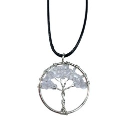 Colgante Árbol de la Vida - Cristal de Roca | HogarLider