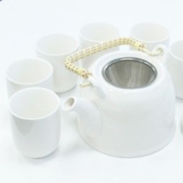 Set de tetera - Blanco clásico | HogarLider