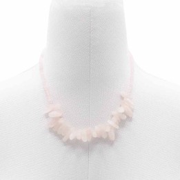 Collar de gemas Longstone - Cuarzo rosa | HogarLider