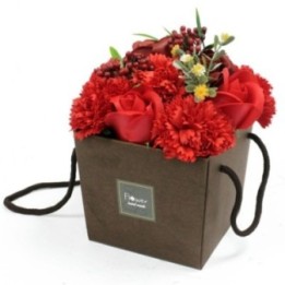 Bouquet Flores Jabón-Rosas Rojas y clavel | HogarLider