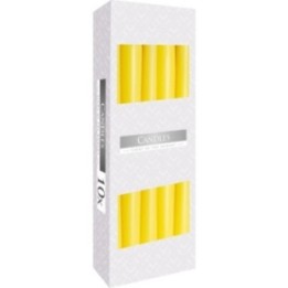 Velas Cónicas - Amarillas — Pack de 10 unidades | HogarLider