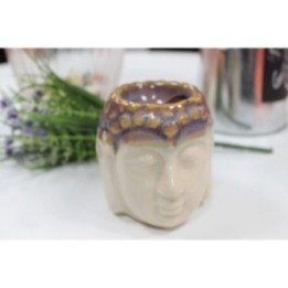 Quemador aceite Buda cara- Marfil y azul | HogarLider
