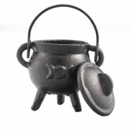 Caldero de Hierro Fundido con Triple Luna 6x10cm | HogarLider