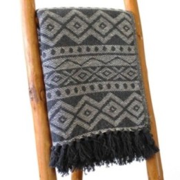 Mantas Boho Confort - Gris Geométrico | HogarLider