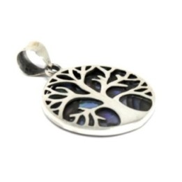 Colgante de Plata Árbol de la Vida 22mm - Abulón | HogarLider