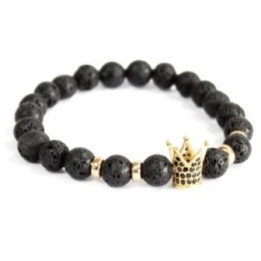 Corona dorada / piedra de lava… · AW-Boho-06 | HogarLider