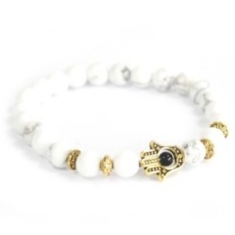 Hamsa de oro / piedra blanca… · AW-Boho-10 | HogarLider