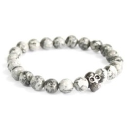 Calavera de peltre / ágata gris… · AW-Boho-11 | HogarLider
