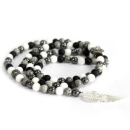 Ala de ángel / ágata gris - Collar… · AW-Boho-15 | HogarLider