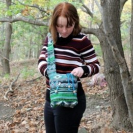Tejido Jacquard - Mochila peq. Teal | HogarLider