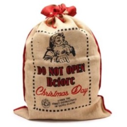 Saco de yute santa - Do Not Open Before | HogarLider