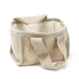 Cesta pequeña de yute - 16x10x12cm - Natural | HogarLider