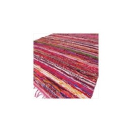 Alfombra de trapo de lujo de 150 x 90 cm - Rojo | HogarLider