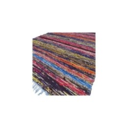 Alfombra de trapo de lujo de 153 x 90 cm - Azul | HogarLider