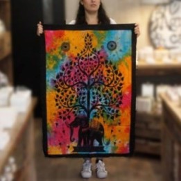 Arte de pared de algodón - Árbol elefante | HogarLider
