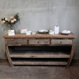 Mesa central de madera reciclada - 180x60x80cm | HogarLider