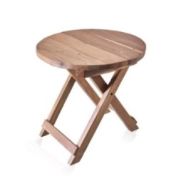 Mesa de centro redonda plegable - 50x50cm | HogarLider