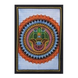 Arte de Pared de Algodón - Hamsa | HogarLider