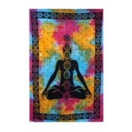 Colcha Individual de Algodón - Buda Chakra | HogarLider