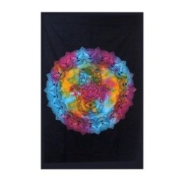 Colcha Individual de Algodón - Hamsa Negro | HogarLider