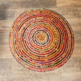 Alfombra Redonda de Yute y Algodón… · AW-JRug-01 | HogarLider