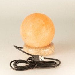 Lámpara de sal de bola USB de calidad - 8 cm | HogarLider