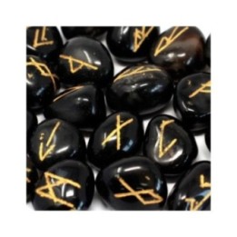 Juego de Runa de la India en bolsas - Ónix negro | HogarLider