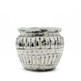Macetero de arcilla griega - Crema 12cm | HogarLider