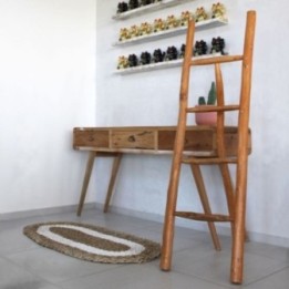 Gran escalera de teca - 1,5 m - Natural | HogarLider