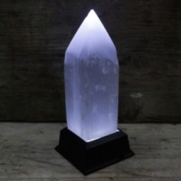 Torre de Punta de Lápiz de Selenita - 15 cm | HogarLider