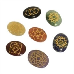 Piedras Chakra Grandes Set ( Forma Ovalada ) | HogarLider
