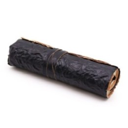 Cuaderno de viaje de cuero en rollo - Negro | HogarLider
