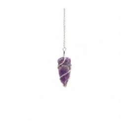 Raw Gemstone Pendulum - Amethyst | HogarLider
