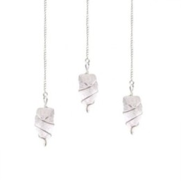 Raw Gemstone Pendulum - Rock Quartz | HogarLider