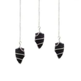 Raw Gemstone Pendulum - Black Agate | HogarLider