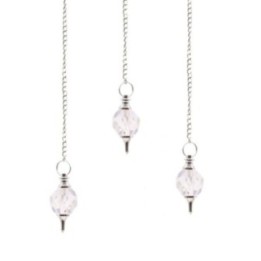 Facted Gemstone Pendulum - Rock Quartz | HogarLider