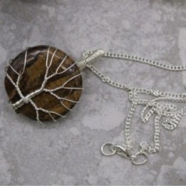 Collar Árbol de la Vida - Ojo de Tigre | HogarLider