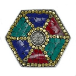 Plato Hexagonal Decoración Tibetana… · AW-TDIH-06 | HogarLider