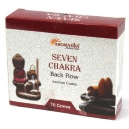 Conos de Incienso Reflujo Aromatika - 7 Charkras | HogarLider